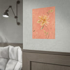 Peach Garden Flower Print