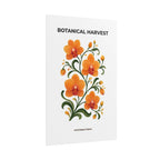 Orange Orchid Botanical Print