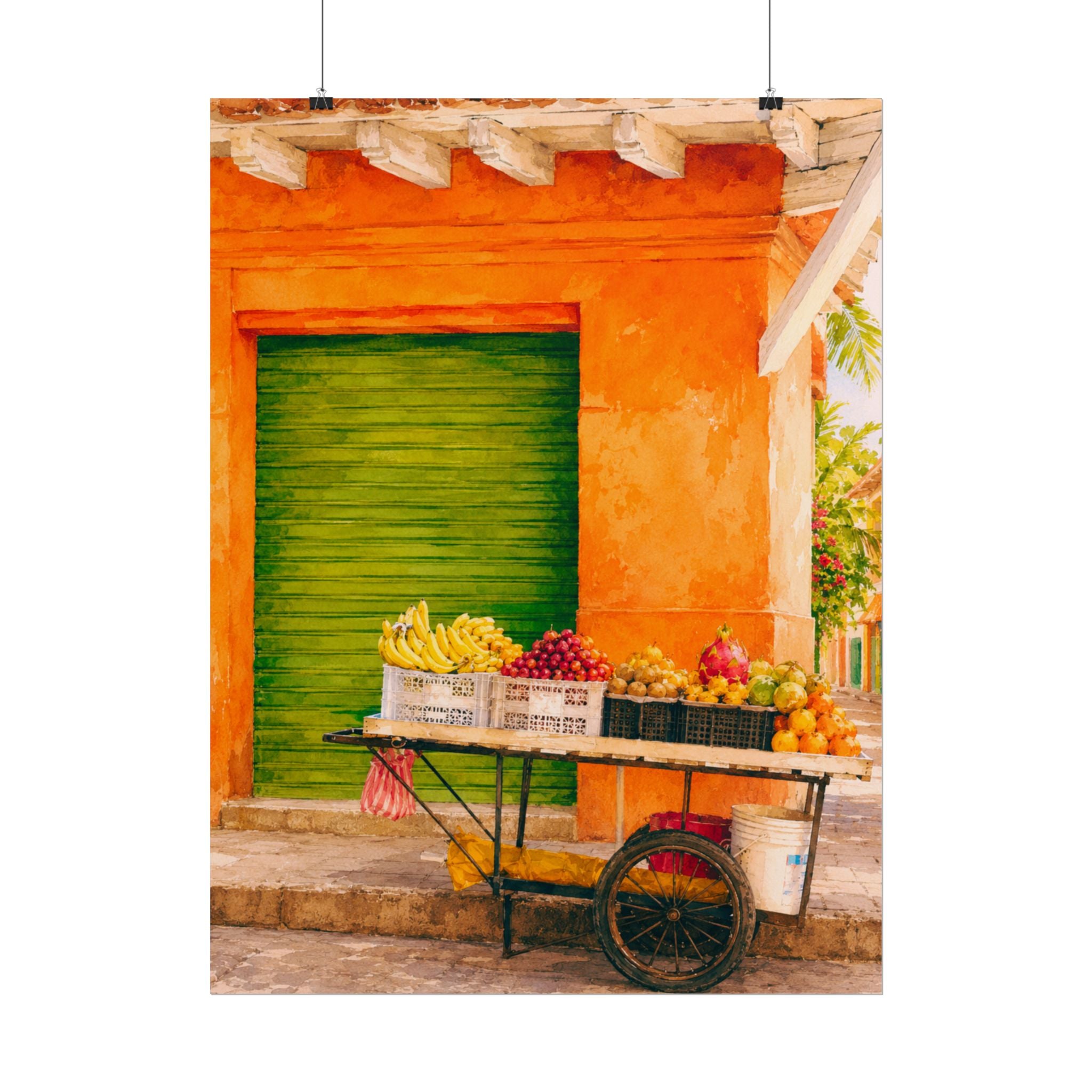 Island Fruit Market Print