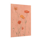 Coral Wildflower Print