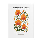 Orange Orchid Botanical Print