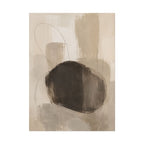Charcoal Neutral Abstract Print
