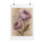 Purple Peony Watercolor Print