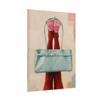 Blue Handbag Print