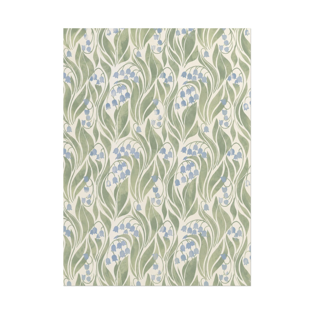 Green Floral Pattern Print