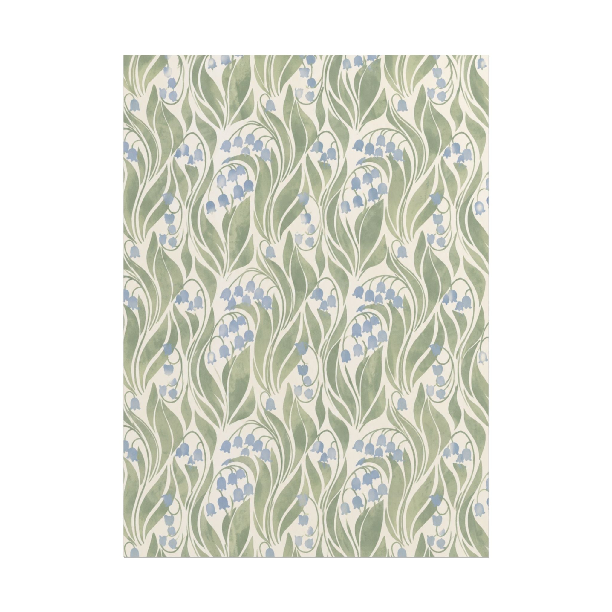 Green Floral Pattern Print
