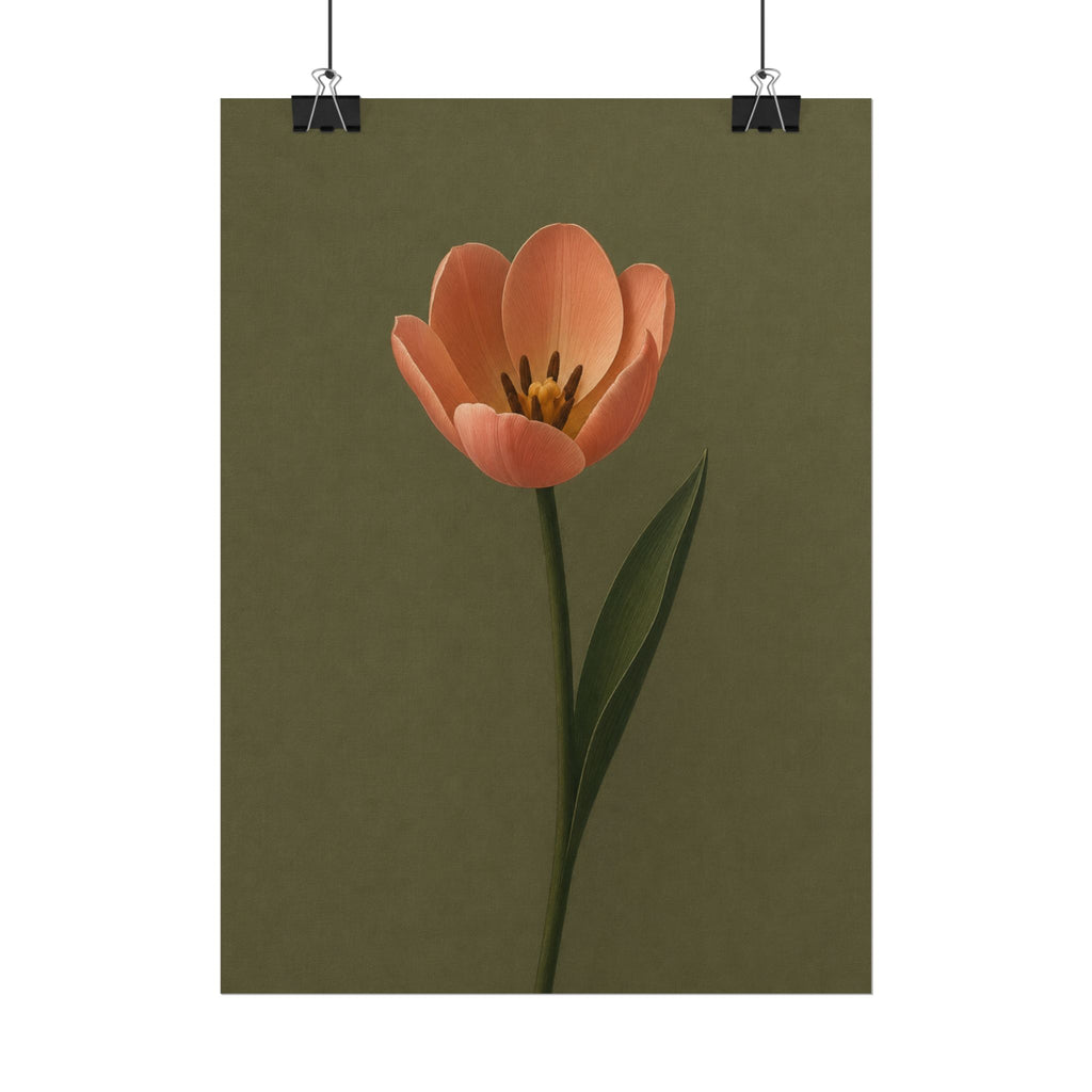 Peach Tulip Print