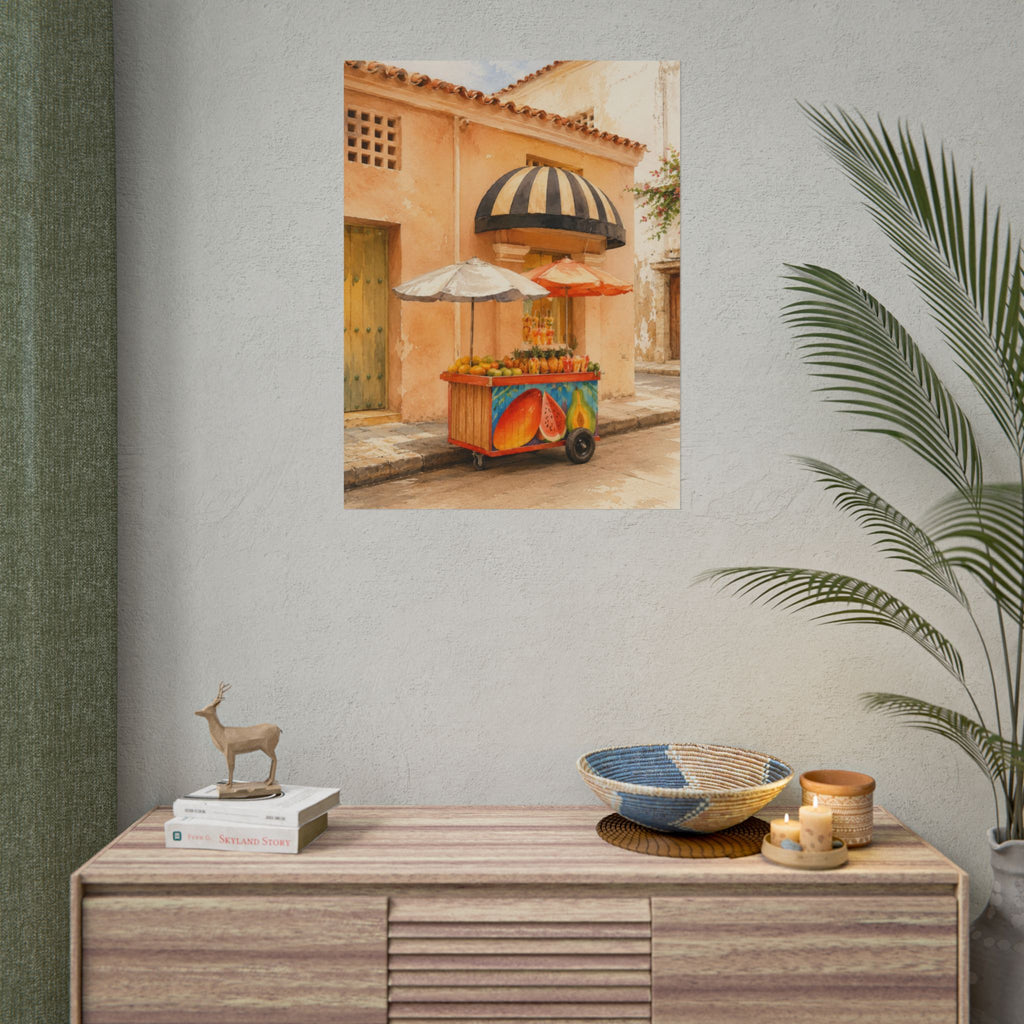 Melon Street Cart Print