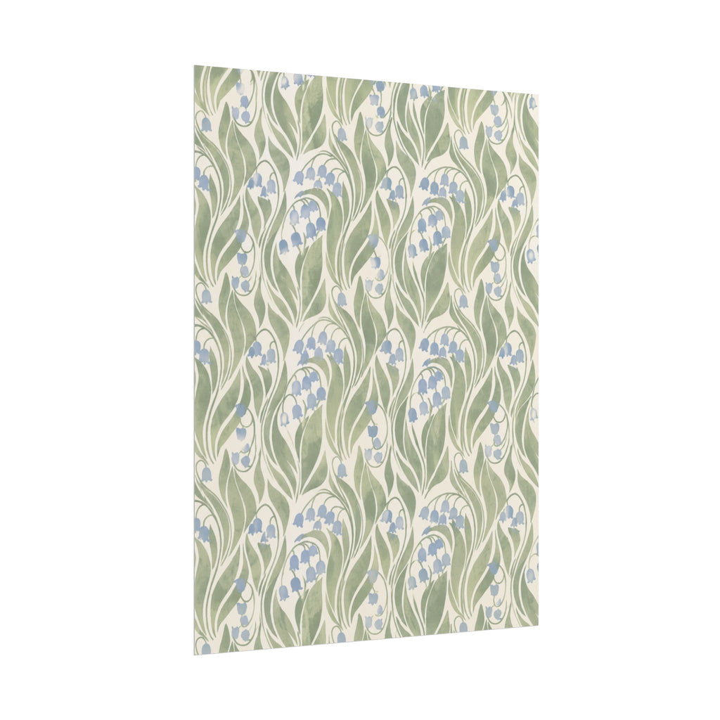 Green Floral Pattern Print