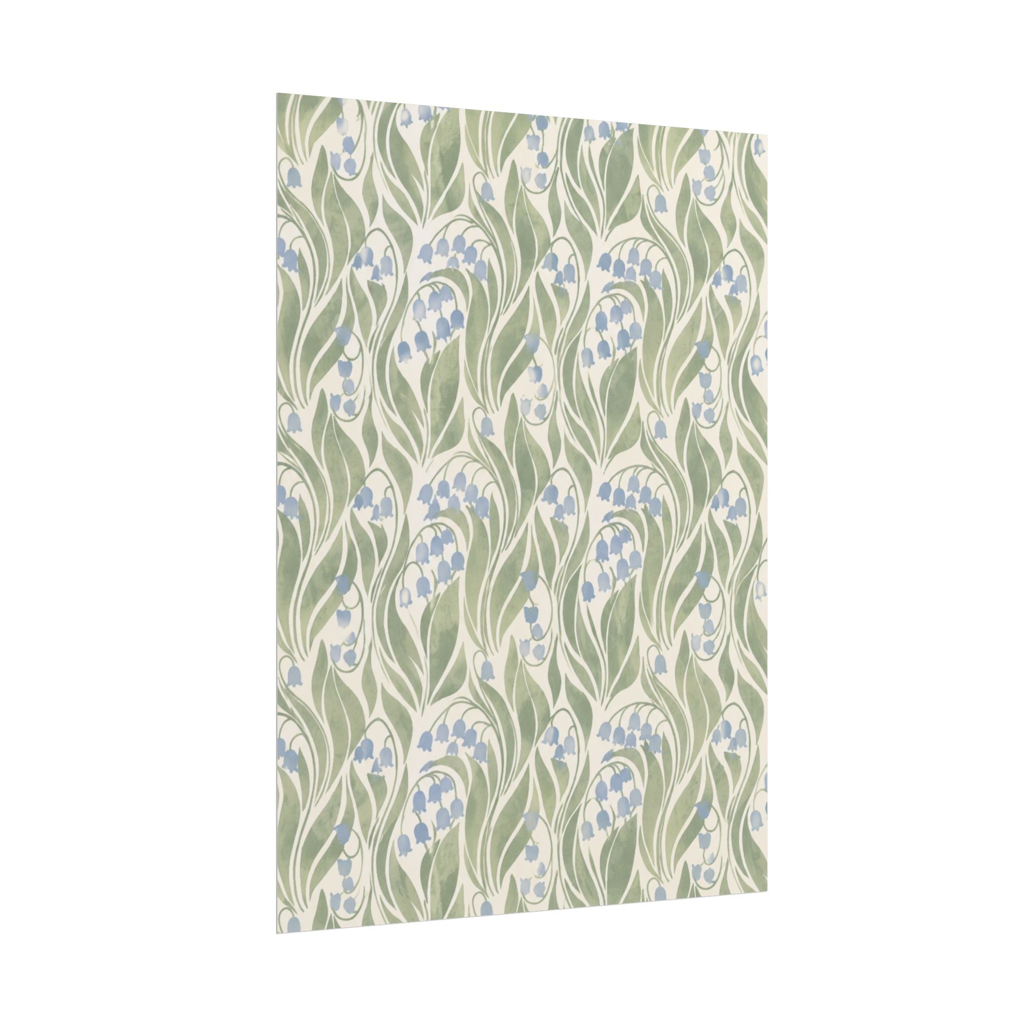 Green Floral Pattern Print
