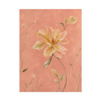 Peach Garden Flower Print