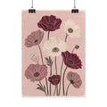Burgundy Poppy Garden Print