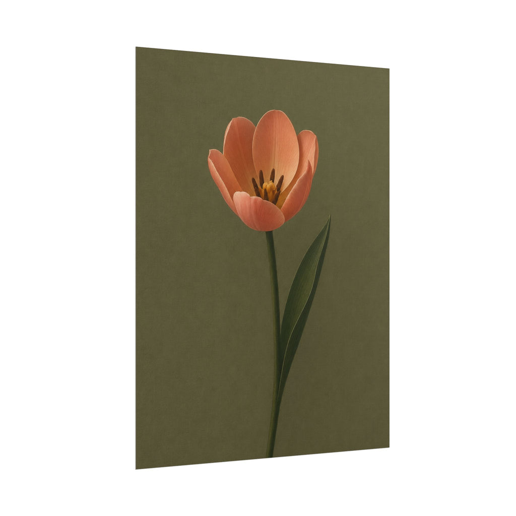 Peach Tulip Print