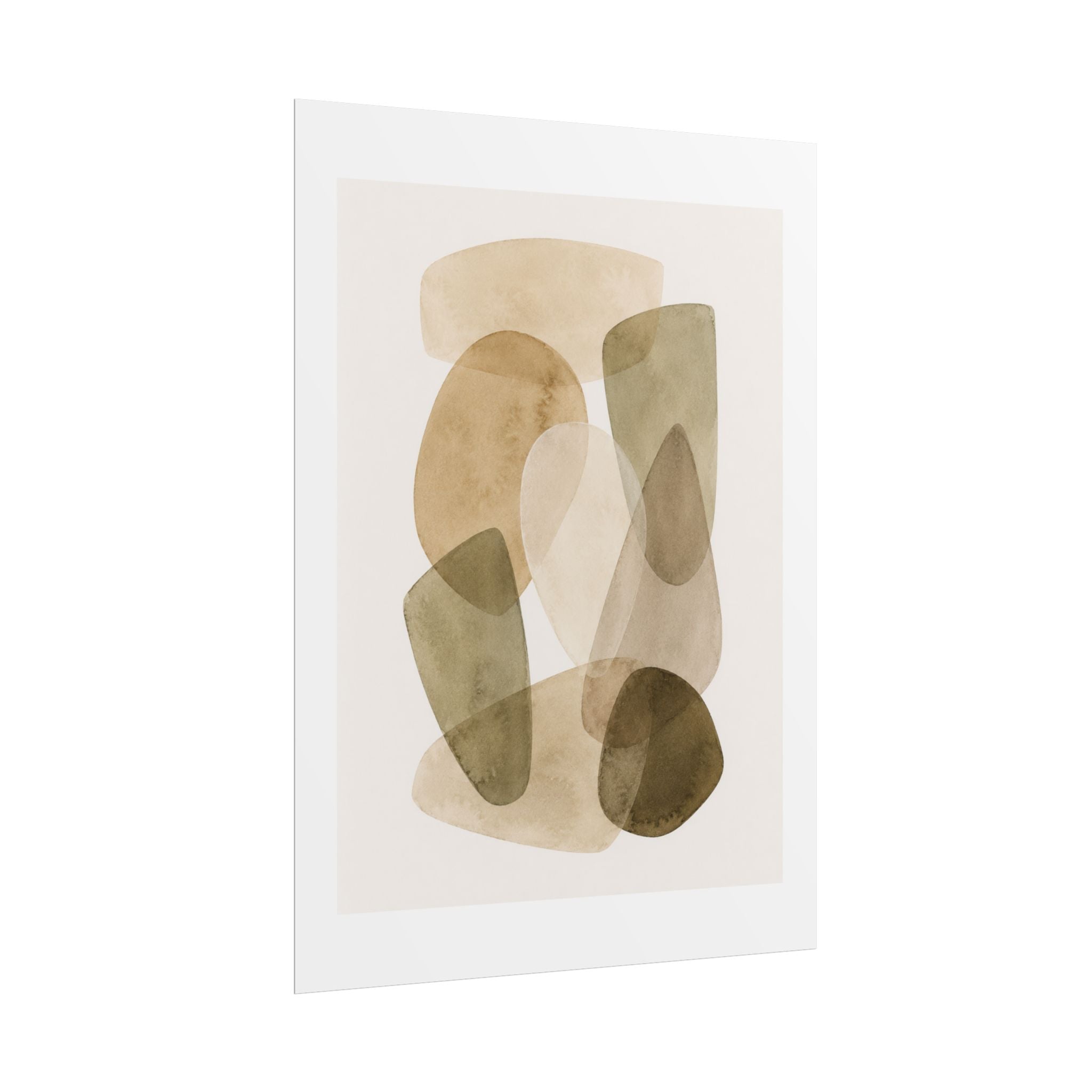 Earth Tone Abstract Print