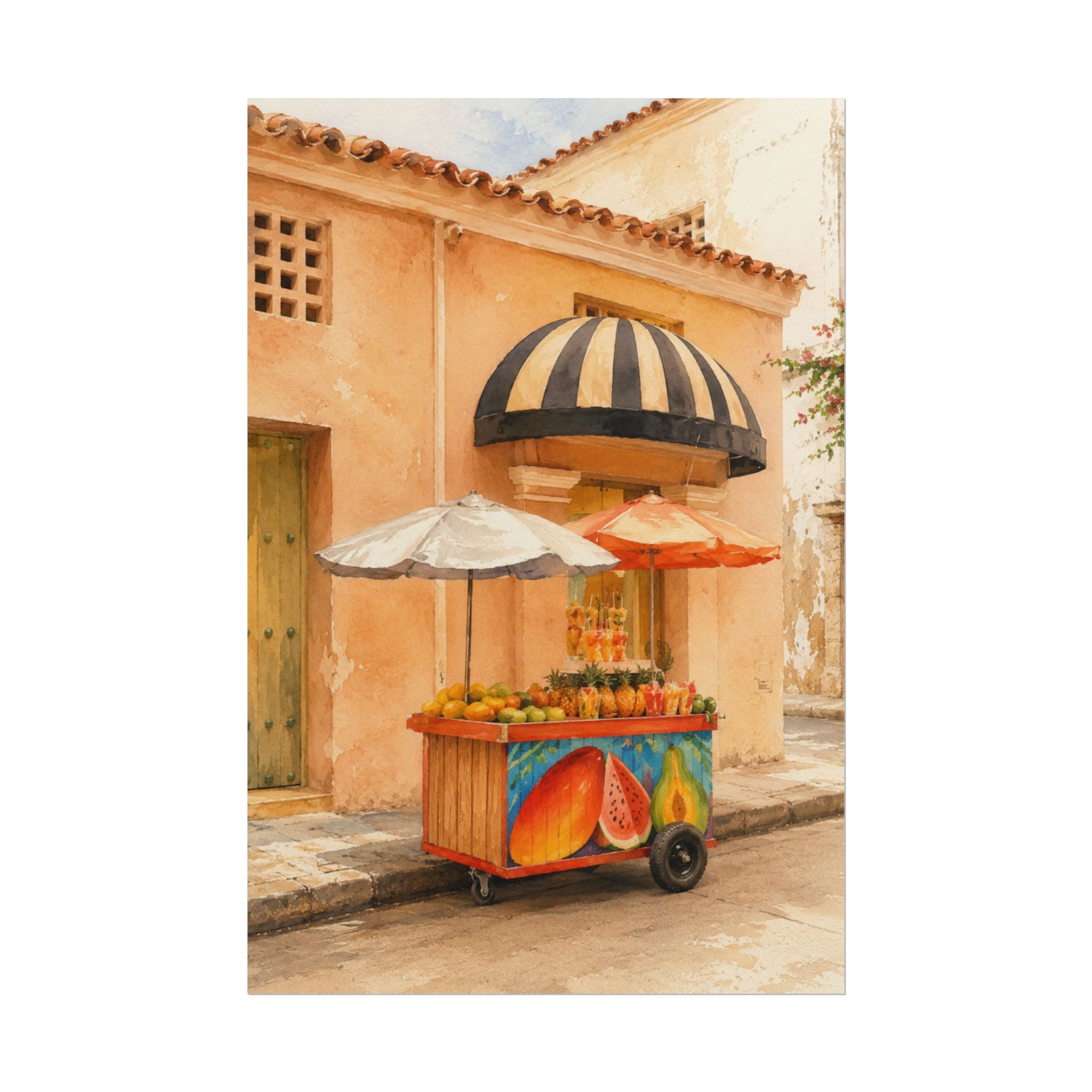 Melon Street Cart Print