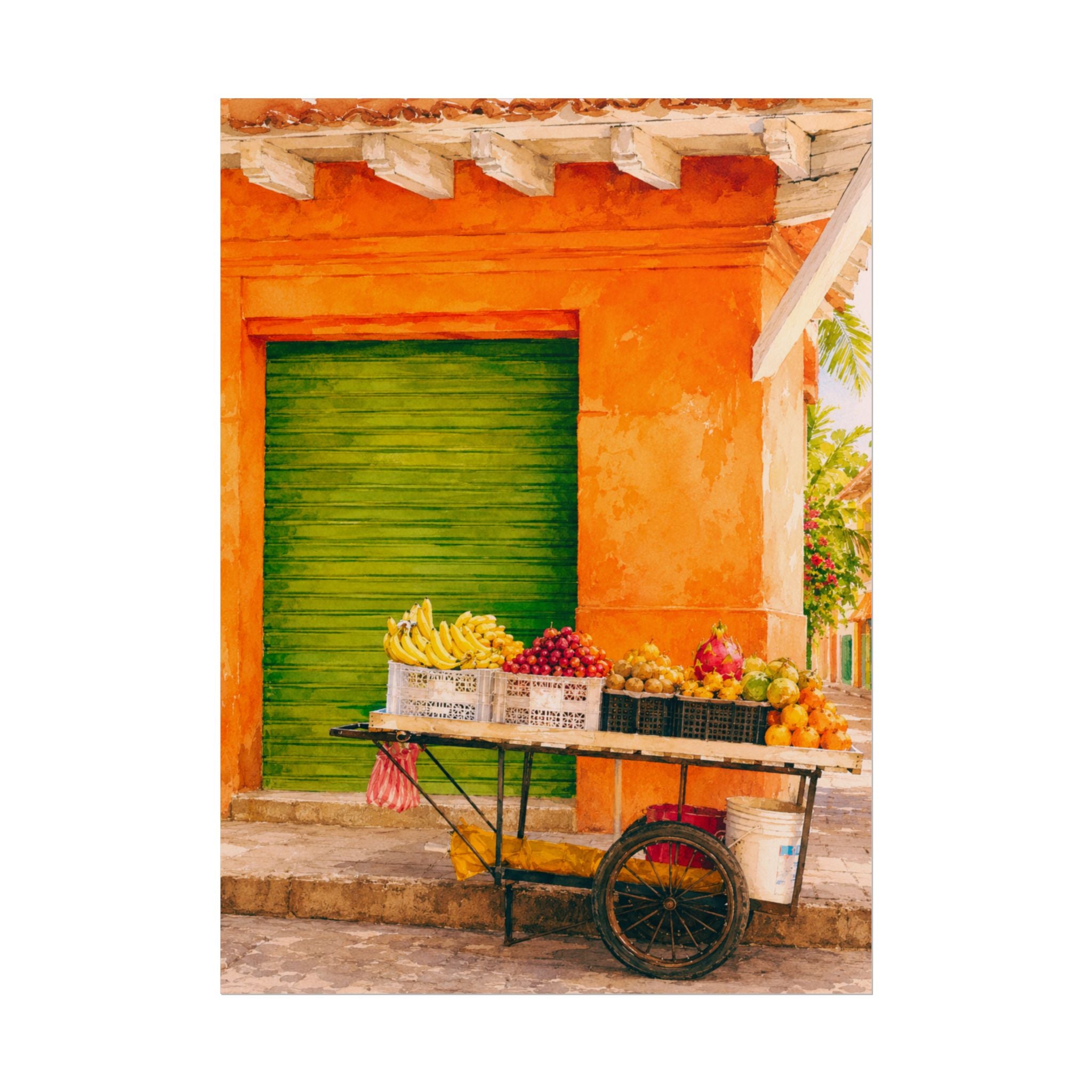 Island Fruit Market Print