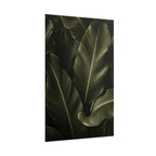 Dark Banana Leaf Print