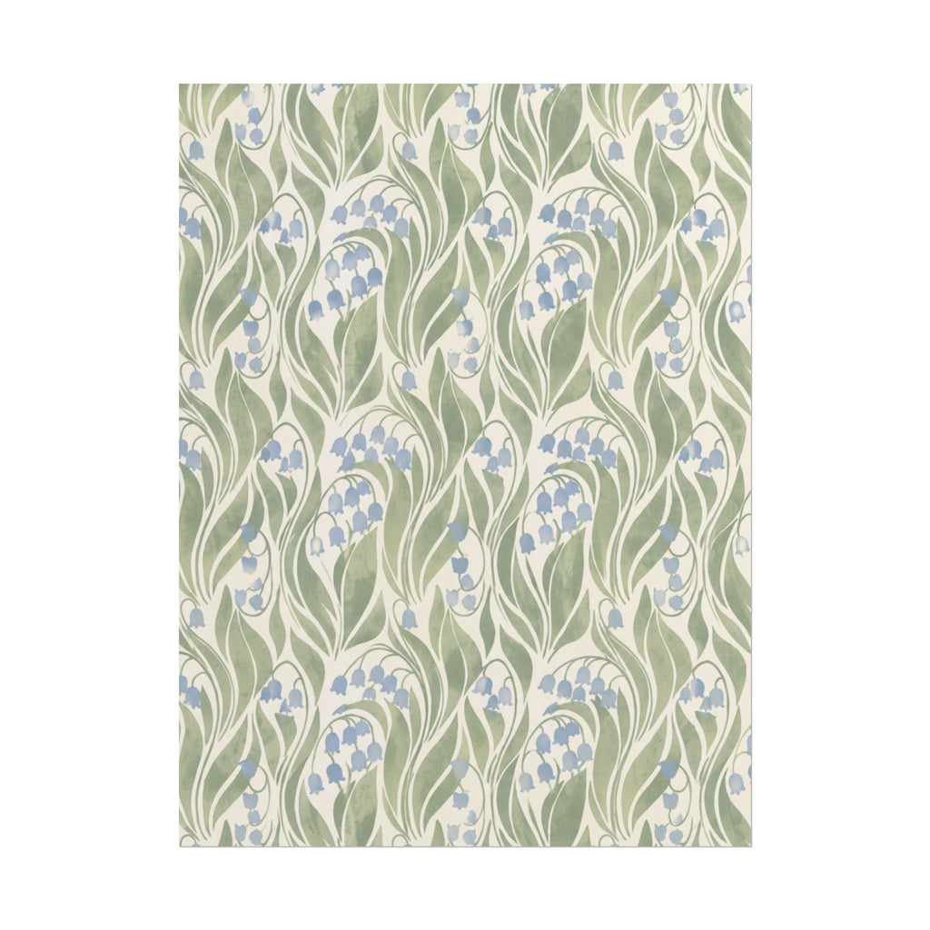 Green Floral Pattern Print