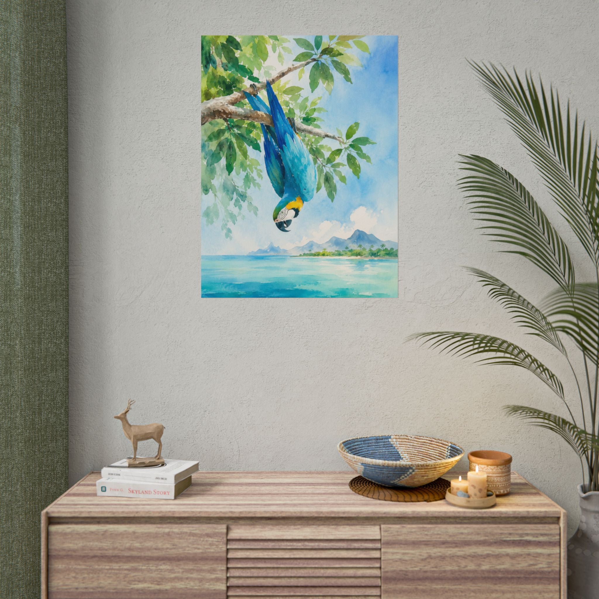 Tropical Parrot Print