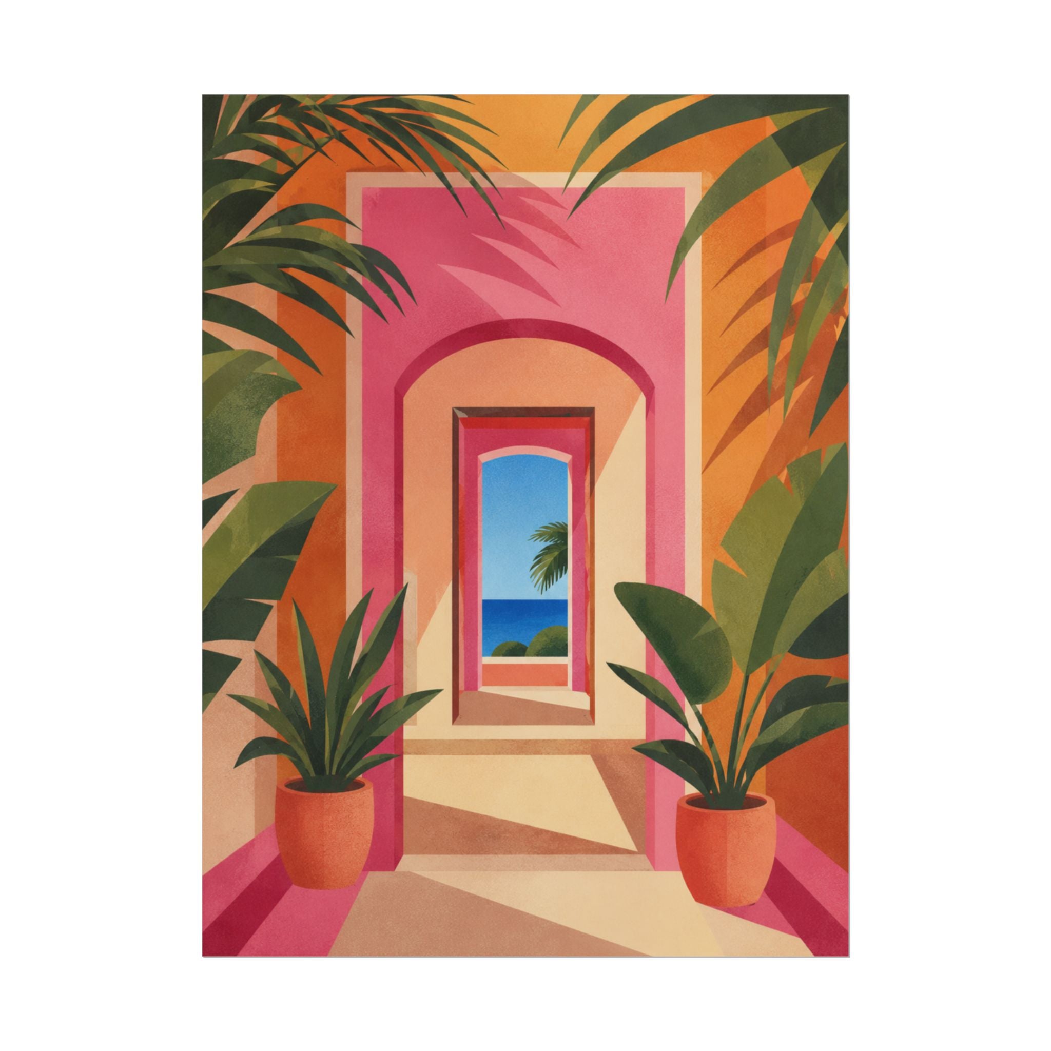 Tropical Archway Print