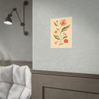 Cream Floral Stem Print