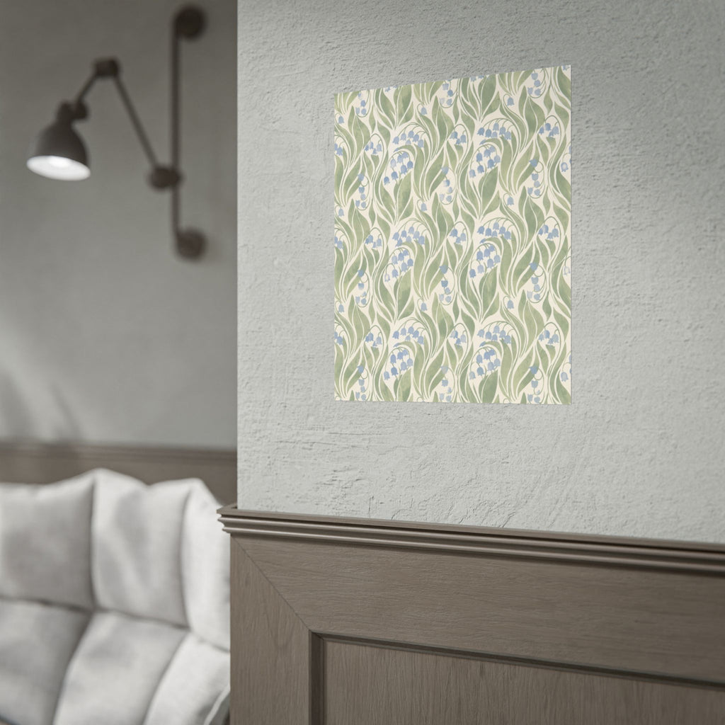 Green Floral Pattern Print