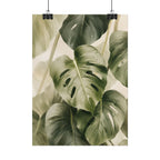 Neutral Monstera Print