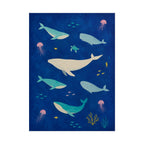 Ocean Whales Print