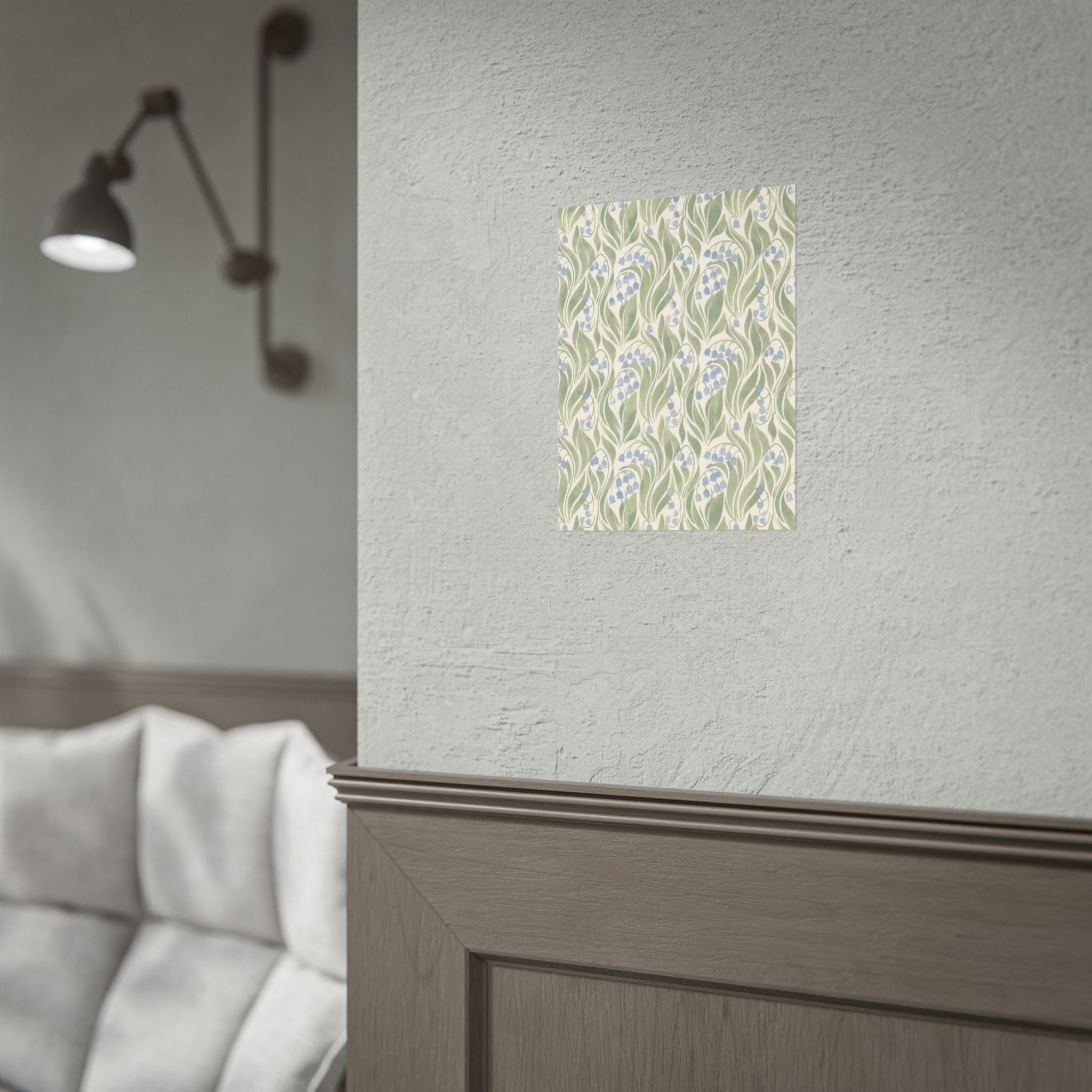 Green Floral Pattern Print