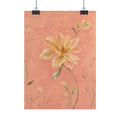 Peach Garden Flower Print