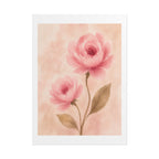 Pink Ranunculus Watercolor Print