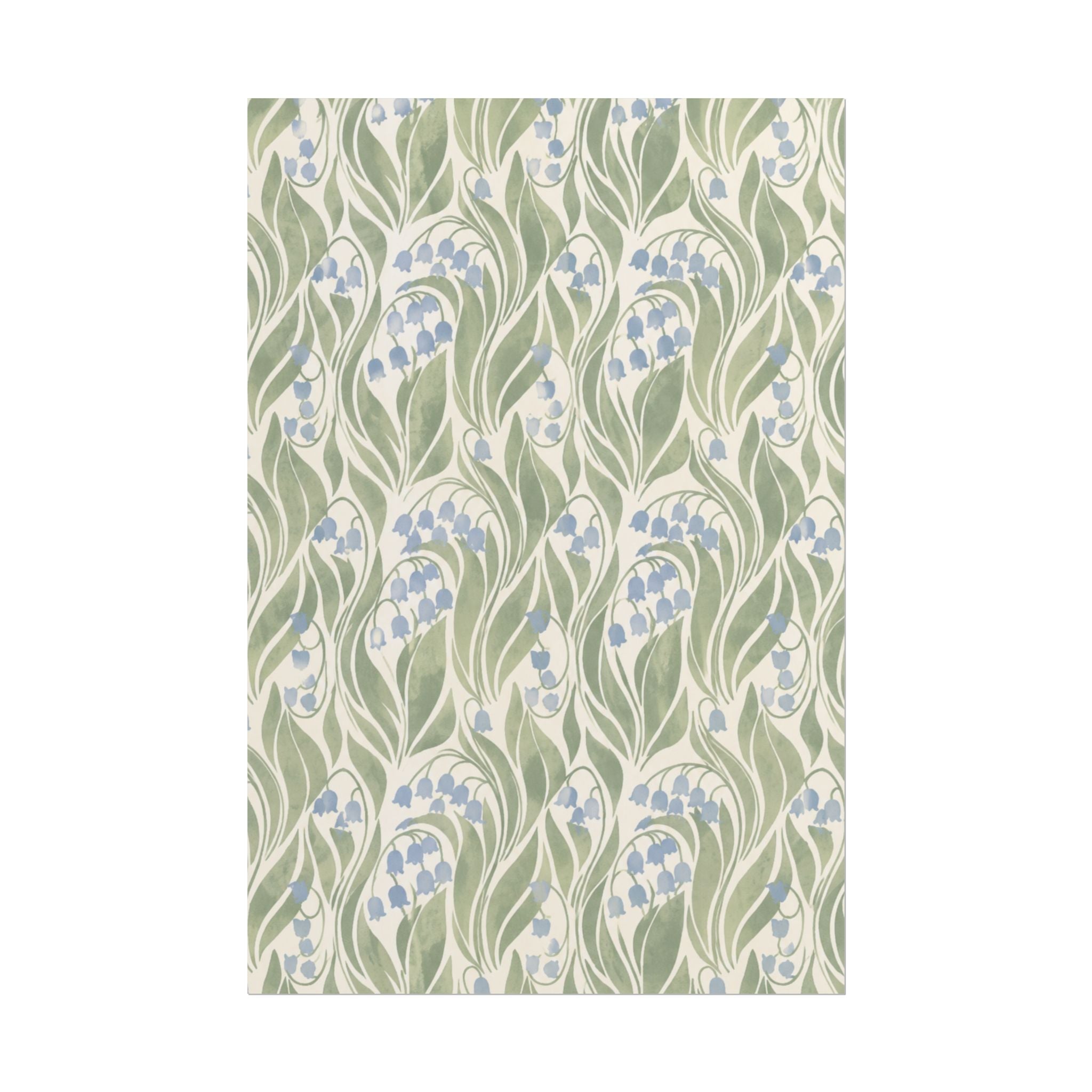 Green Floral Pattern Print