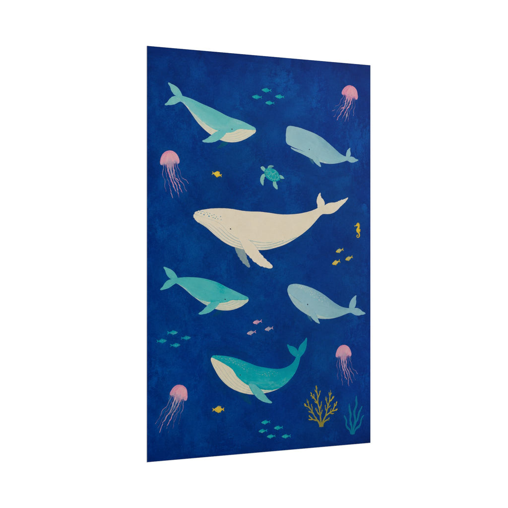 Ocean Whales Print