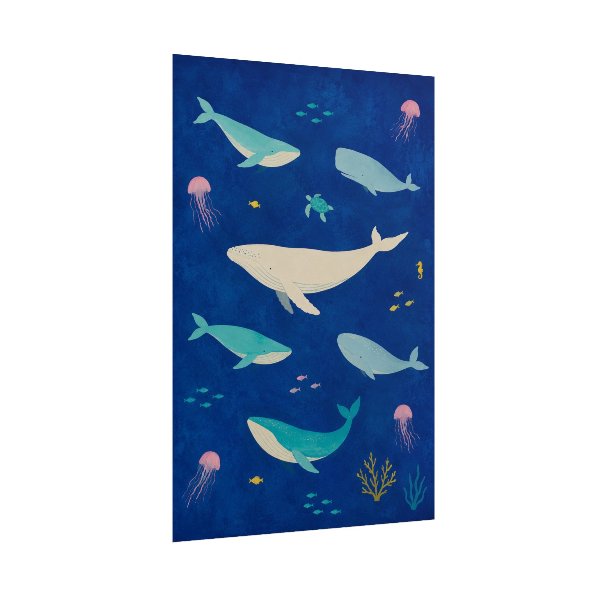 Ocean Whales Print