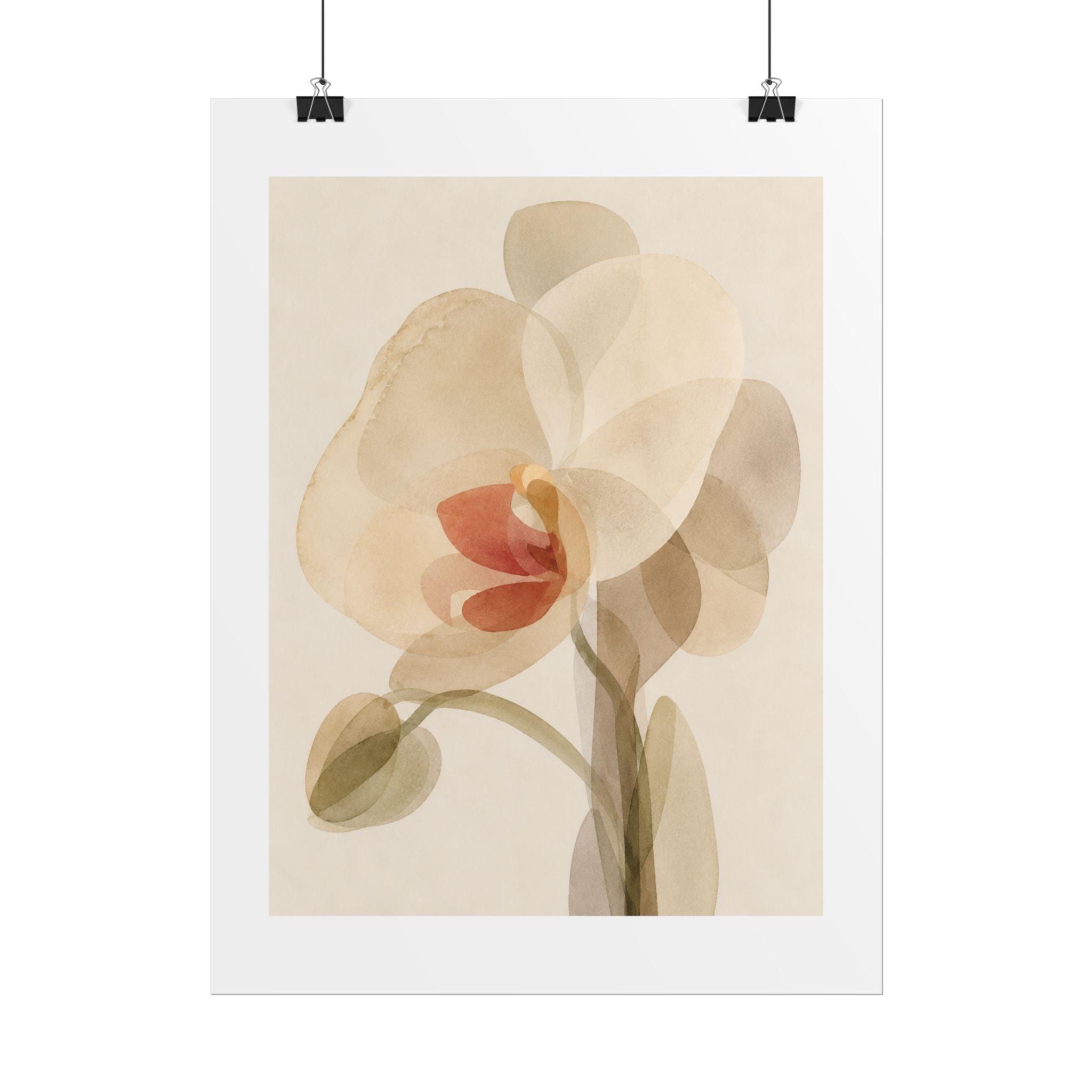 Soft Abstract Flower Print