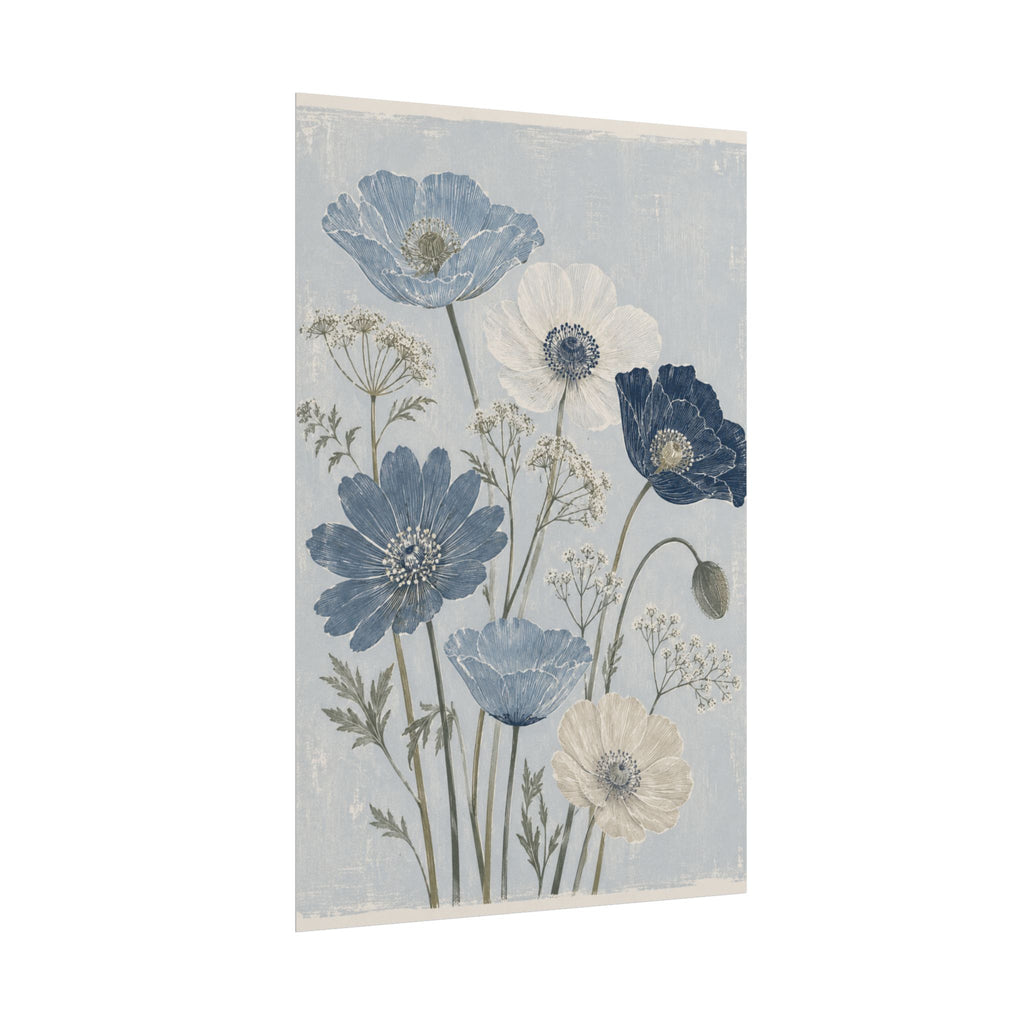 Blue Poppy Meadow Print