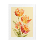Orange Tulip Watercolor Print
