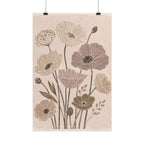 Neutral Poppy Meadow Print