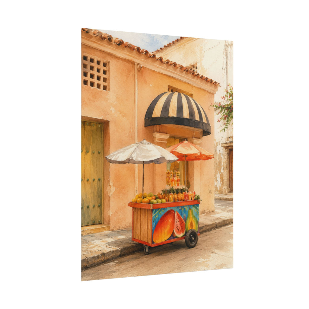 Melon Street Cart Print