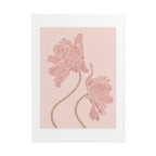 Blush Peony Line Print