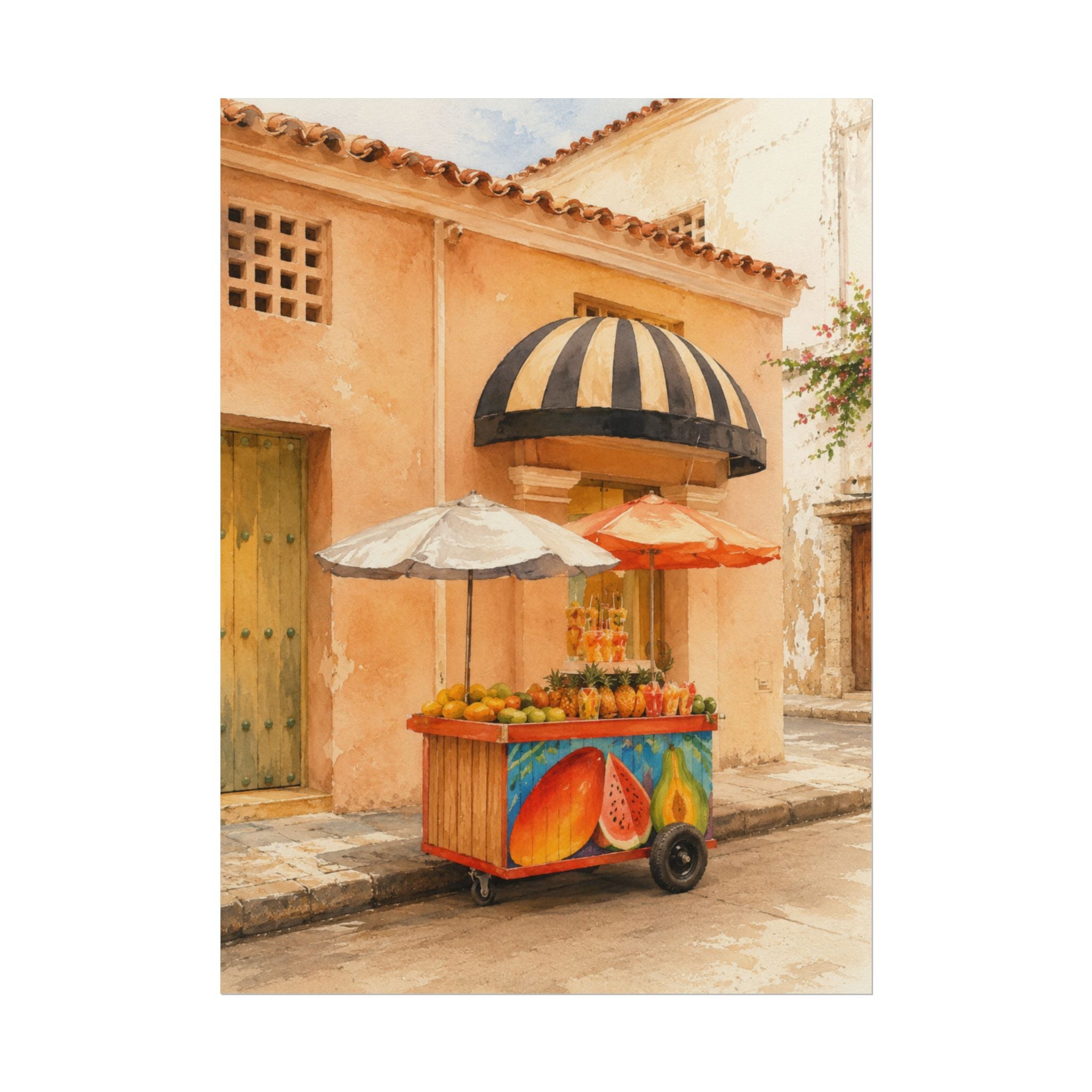 Melon Street Cart Print