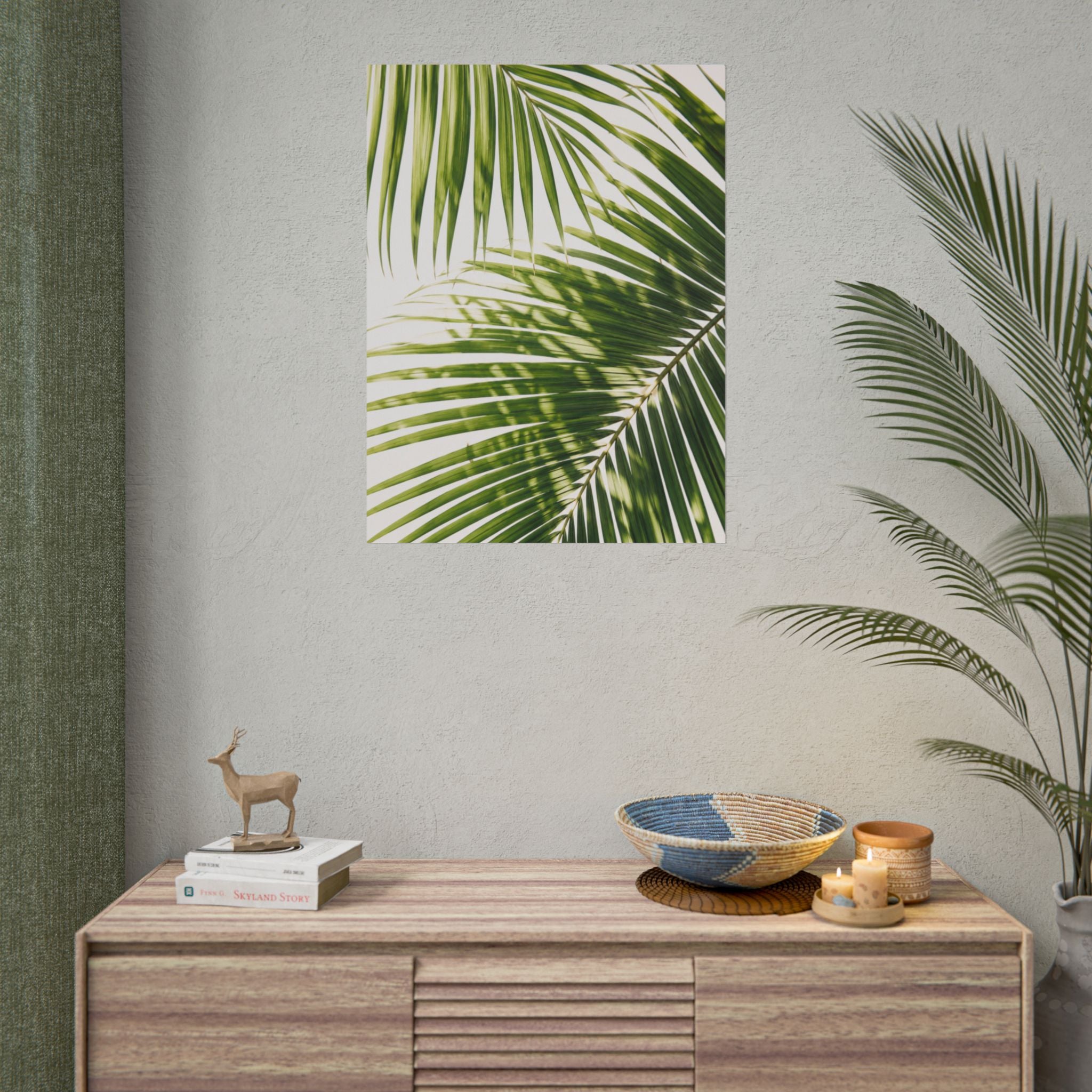 Palm Leaf Shadow Print