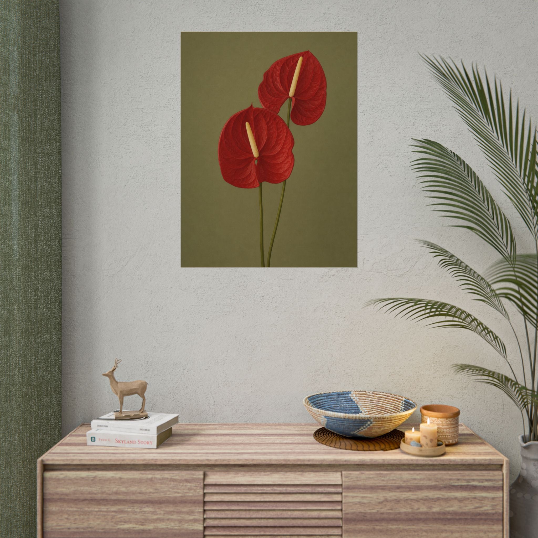 Red Anthurium Print
