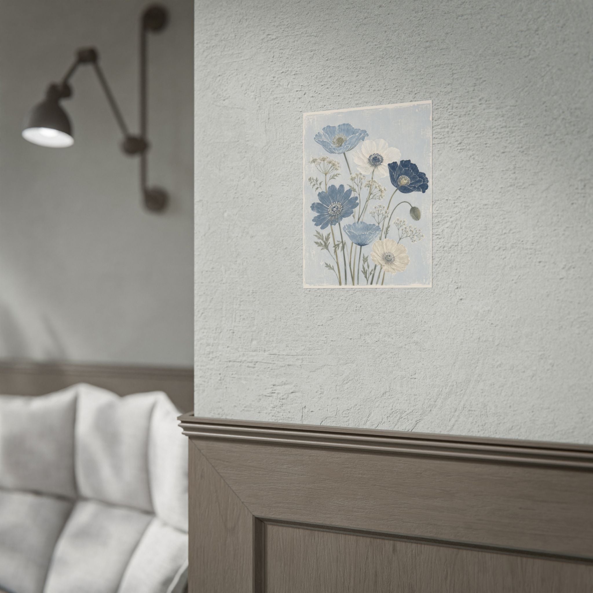 Blue Poppy Meadow Print