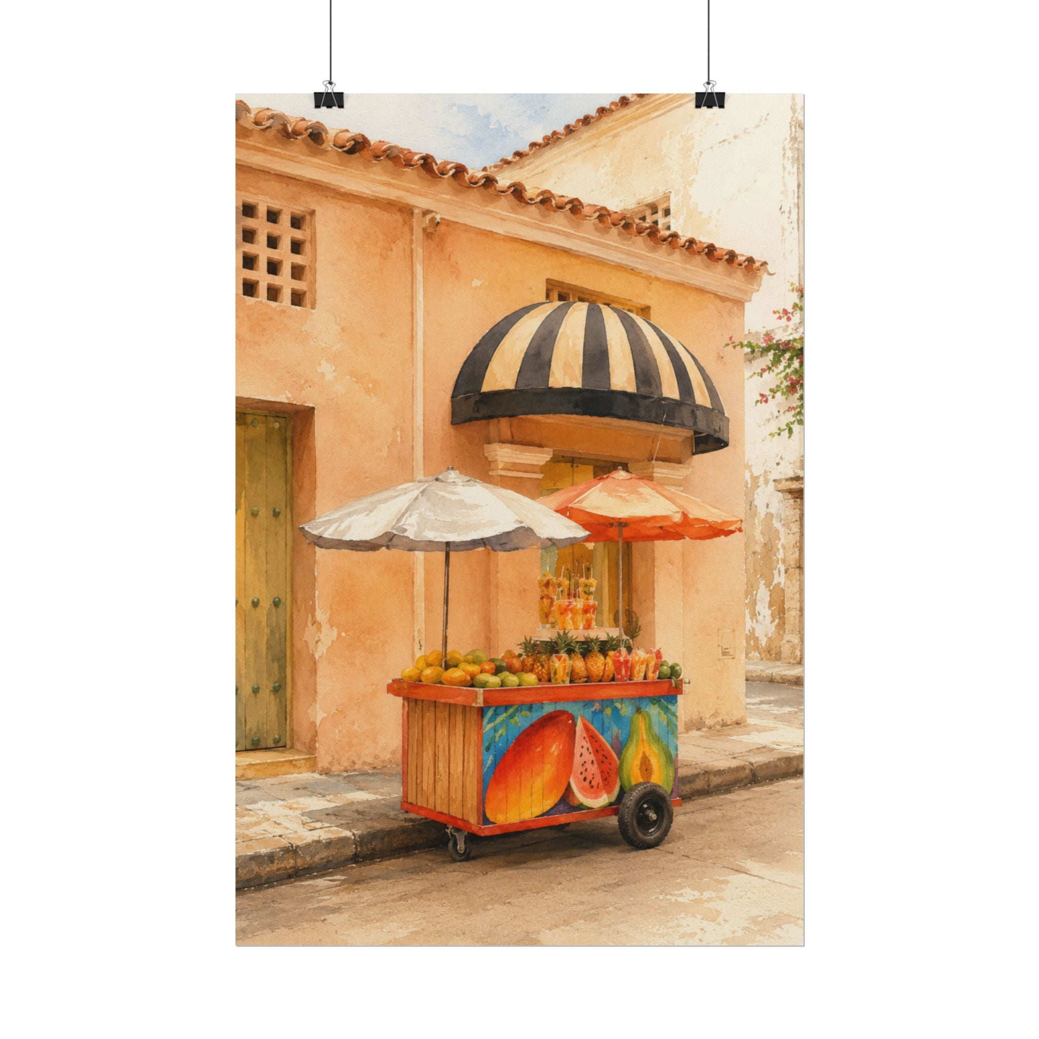 Melon Street Cart Print