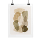 Earth Tone Abstract Print
