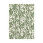Green Lily Pattern Print