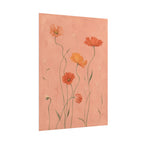Coral Wildflower Print