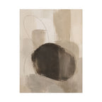 Charcoal Neutral Abstract Print