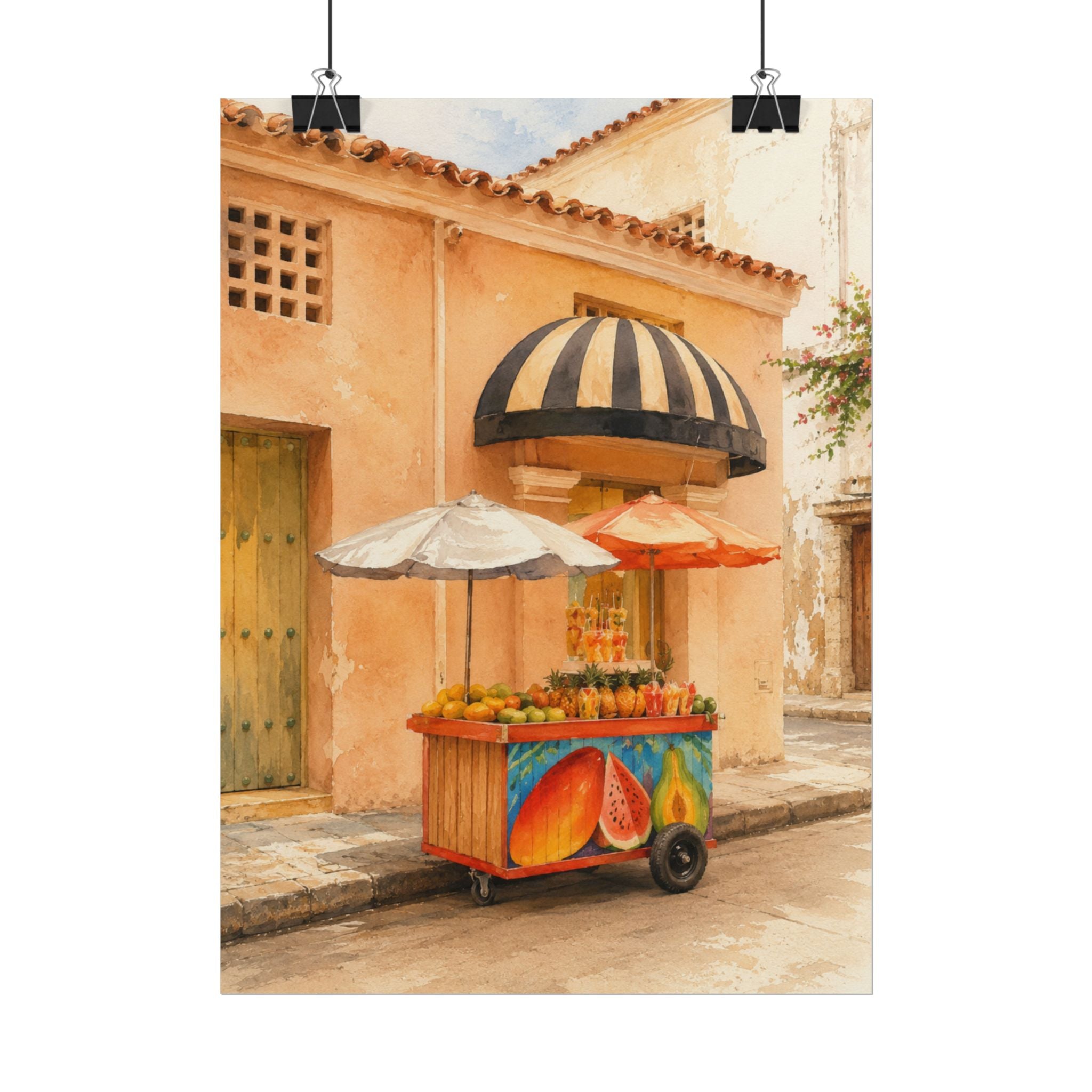 Melon Street Cart Print